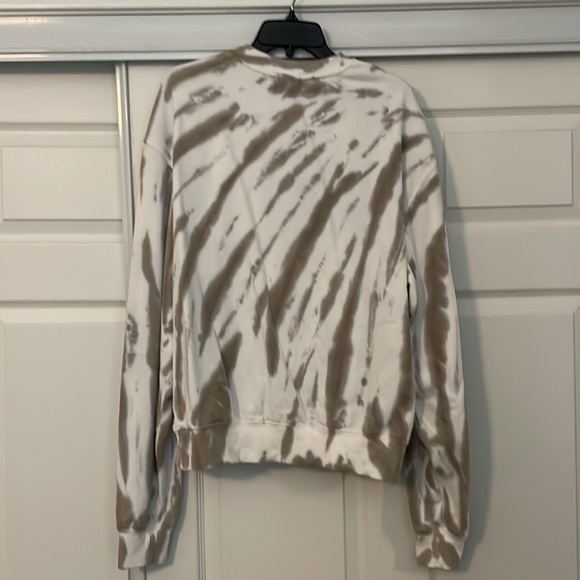 Good American sweatshirt. White and olive green - Picture 2 of 2